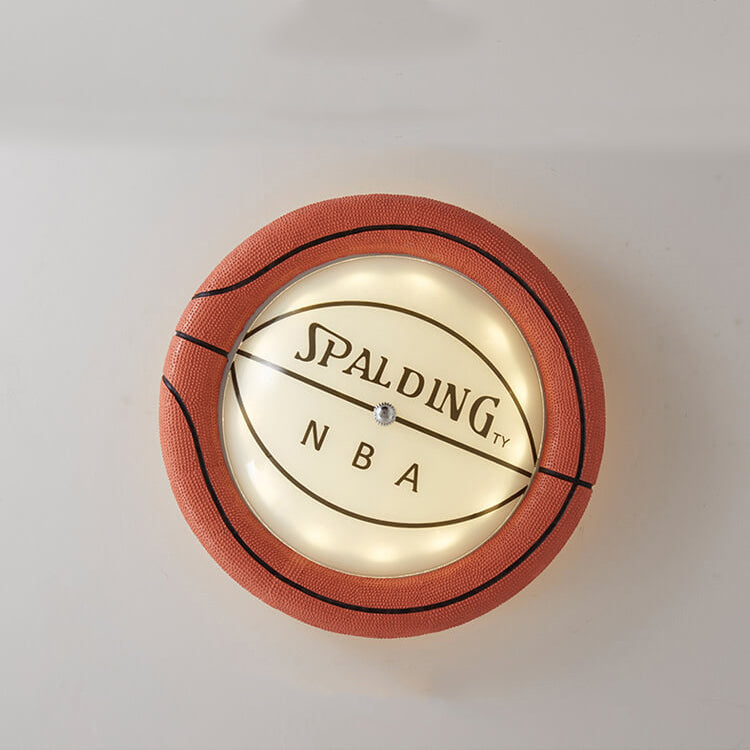 HoopLight Kreative Basketball-LED-Deckenleuchte | Flush Mount | Dimmbares Licht | Perfekt für Kinderzimmer & Sportfans