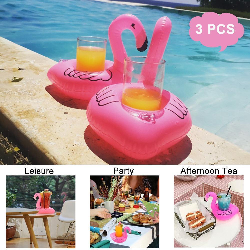 FloatEase Flamingo Pool-Schwimmring | Aufblasbarer XXL Schwimmreifen | Sommer-Pool-Spielzeug | Party-Deko
