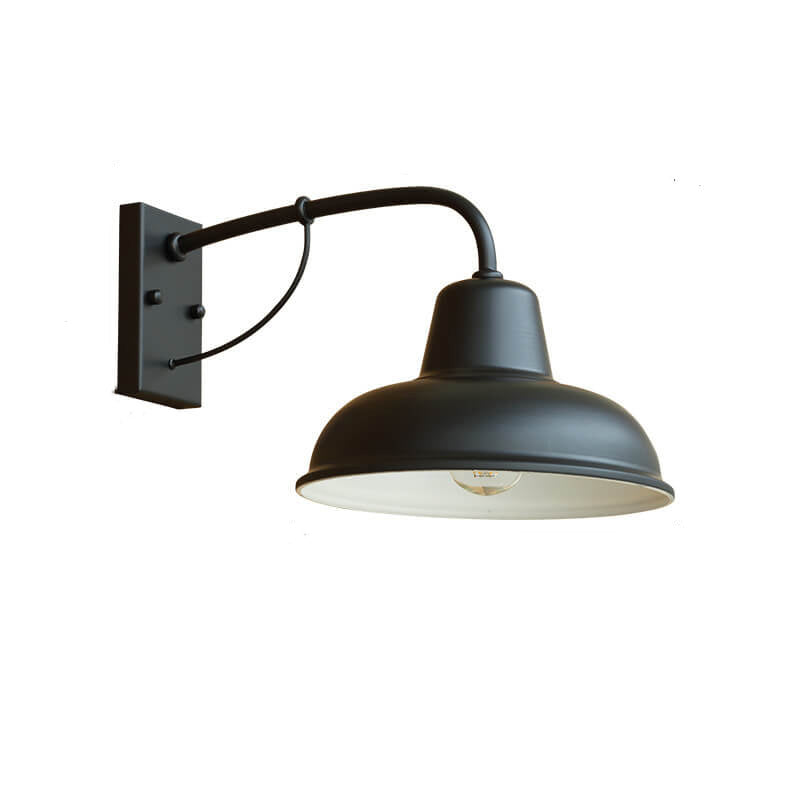 VeroLux Vintage Outdoor Wandlampe | Wasserdicht | Eisen | 1-Licht | Industrielampe für Terrasse & Garten | Beleuchtung für außen