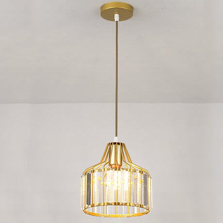 LustraVive Kristall-Deckenleuchte | Modernes Kuppeldesign | 1-Licht Semi-Flush Mount | Zeitlose Eleganz für Ihr Zuhause