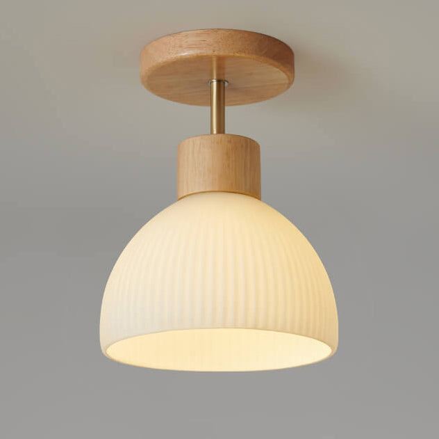 Clairéa Halbrunde Deckenleuchte im nordischen Stil | Glasdesign | Elegante Beleuchtung für Zuhause