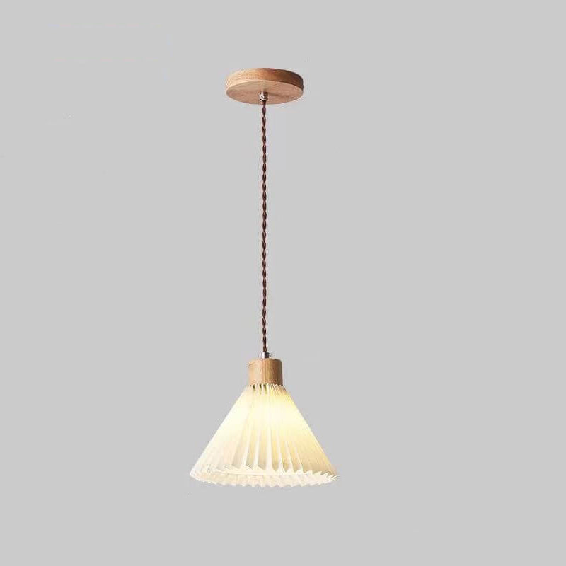 Eleglite Nordic Design Pendelleuchte | Minimalistischer Stil | Gefalteter Lampenschirm | 1-Licht Hängelampe
