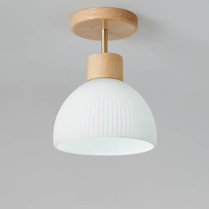 Clairéa Halbrunde Deckenleuchte im nordischen Stil | Glasdesign | Elegante Beleuchtung für Zuhause