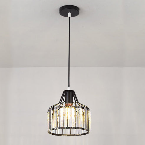 LustraVive Kristall-Deckenleuchte | Modernes Kuppeldesign | 1-Licht Semi-Flush Mount | Zeitlose Eleganz für Ihr Zuhause