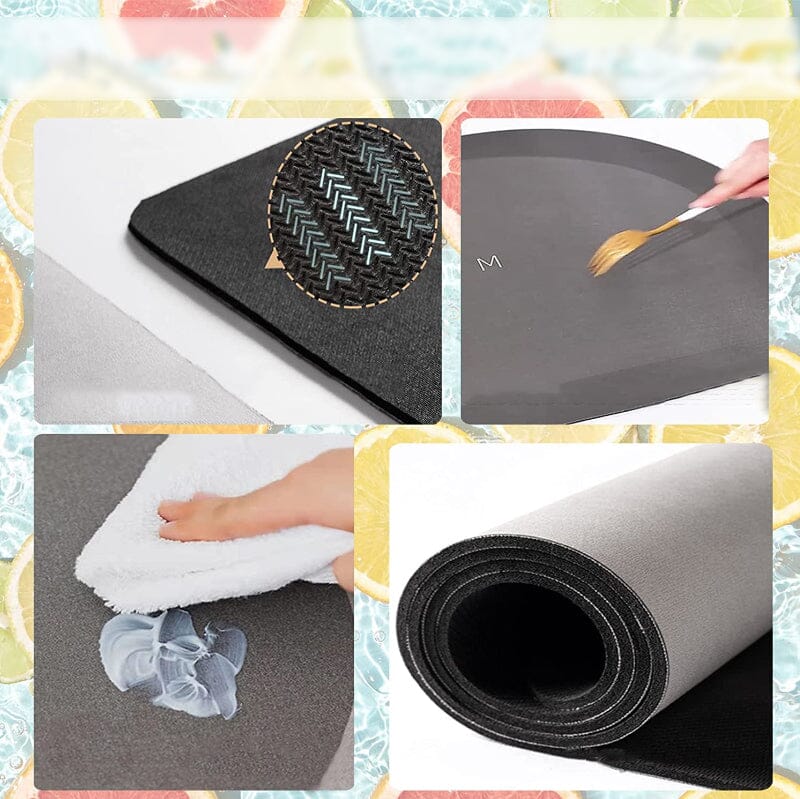 FloraSoft 3D Blumen Badezimmermatte | Saugstark & Rutschfest | Weiche Fußmatte für Wohlfühlmomente