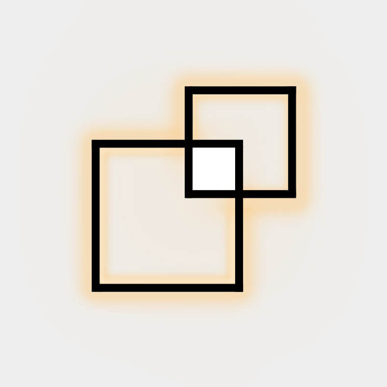 GlowForma Minimalistische LED Wandleuchte | Quadratisches Design aus Eisen | Modern & Energiesparend | Perfekt für Wohnzimmer & Schlafzimmer