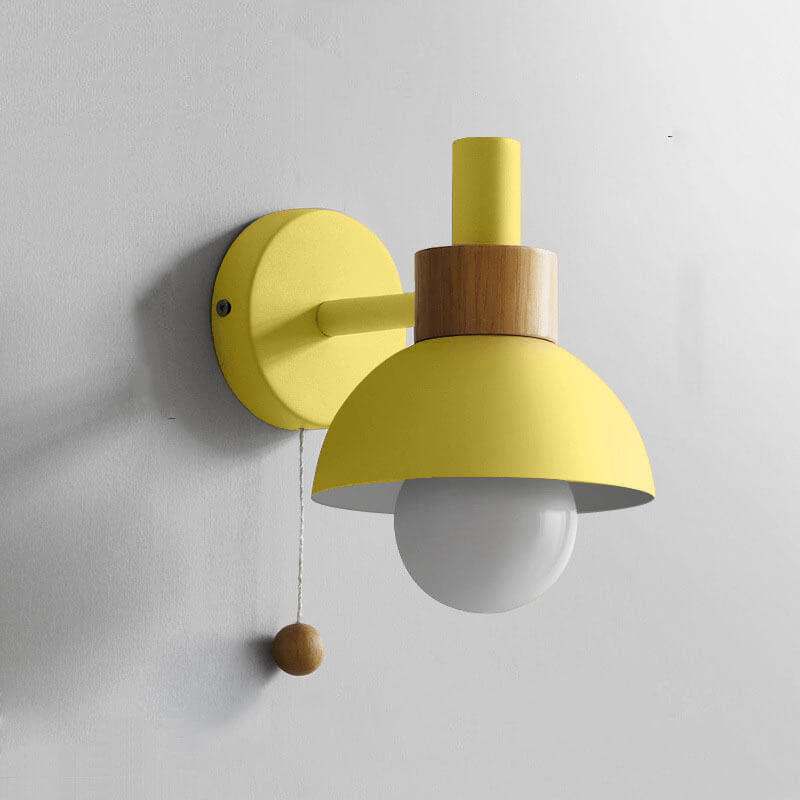 MacaroonGlow Nordic Wandlampe | Farbiges Kugeldesign | Einflammige LED-Wandleuchte für Wohnräume