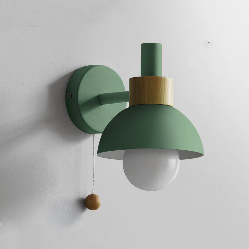 MacaroonGlow Nordic Wandlampe | Farbiges Kugeldesign | Einflammige LED-Wandleuchte für Wohnräume