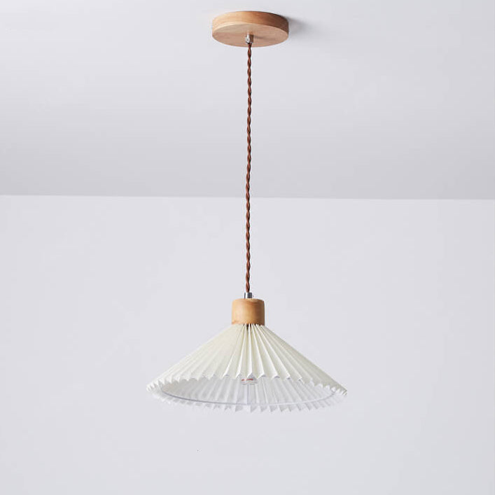 Eleglite Nordic Design Pendelleuchte | Minimalistischer Stil | Gefalteter Lampenschirm | 1-Licht Hängelampe