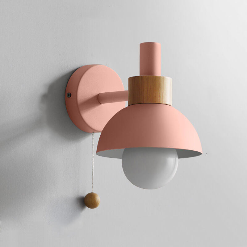 MacaroonGlow Nordic Wandlampe | Farbiges Kugeldesign | Einflammige LED-Wandleuchte für Wohnräume