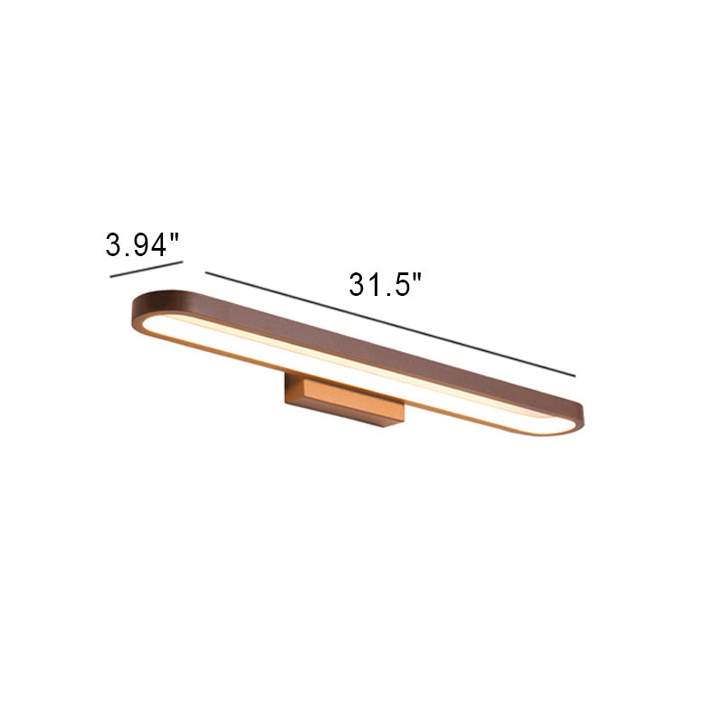 MirrorGlow Europäische LED Spiegelleuchte | Minimalistisches Design | Aluminium | Warm- & Weißlicht | Verschiedene Größen