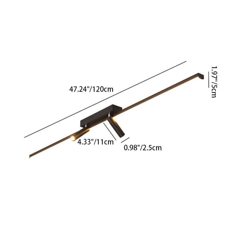 LumiTrack Nordic LED Deckenleuchte | Minimalistisches Design | Spotlights auf Acrylbasis | Modern & Energieeffizient