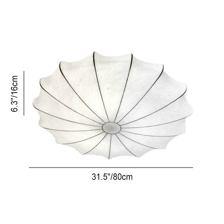 LumoNova Minimalistische Runde Deckenleuchte | Faux-Seide Design | 1/3/5 Licht | Skandinavischer Stil