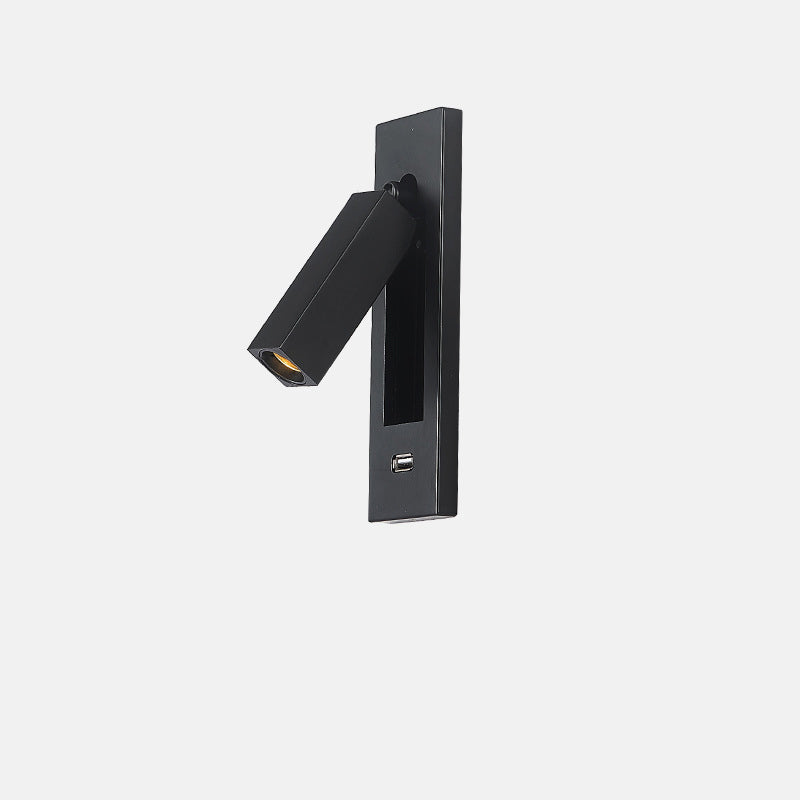 LineaGlow Minimalistische LED Wandleuchte | Rechteckiges Aluminium-Design | Mit Schalter & USB-Option