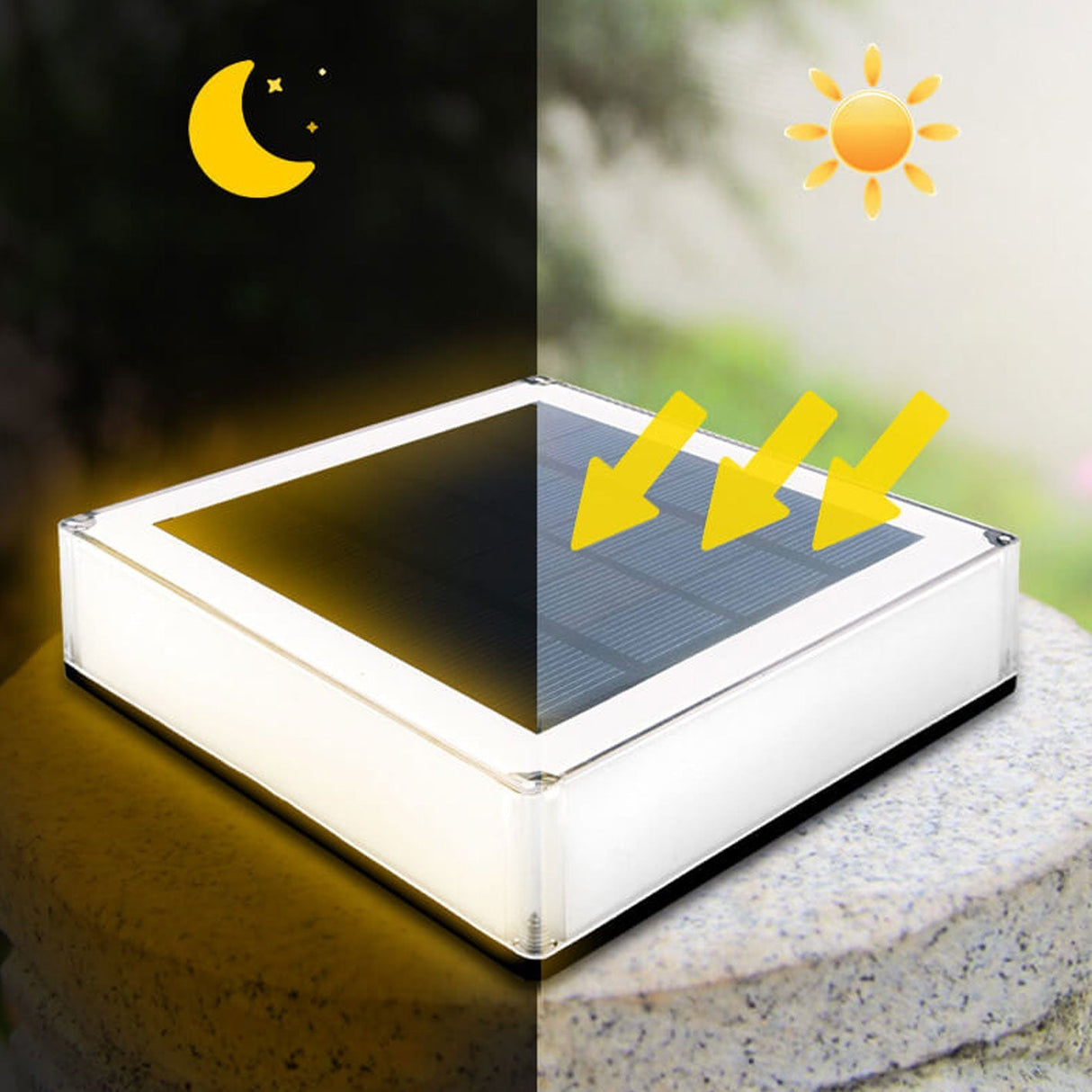 SolarAura RGB Solarleuchte für Außenbereiche | Moderne Gartenbeleuchtung | RGB & Warmweiß | Umweltschonend