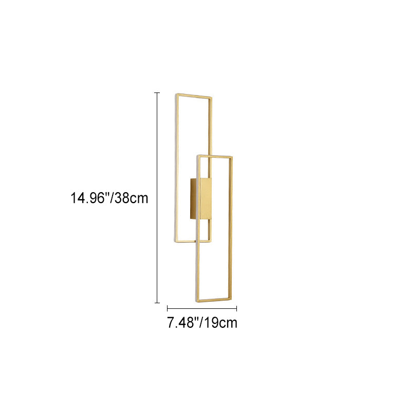 Lineva LED Wandleuchte | Minimalistisches Rechteckdesign | Silikon & Eisen | Wohnraumbeleuchtung
