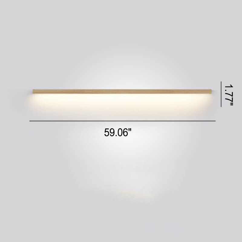 ZenBeam Japanische LED Wandleuchte | Massivholz Design | Moderne Akzentbeleuchtung