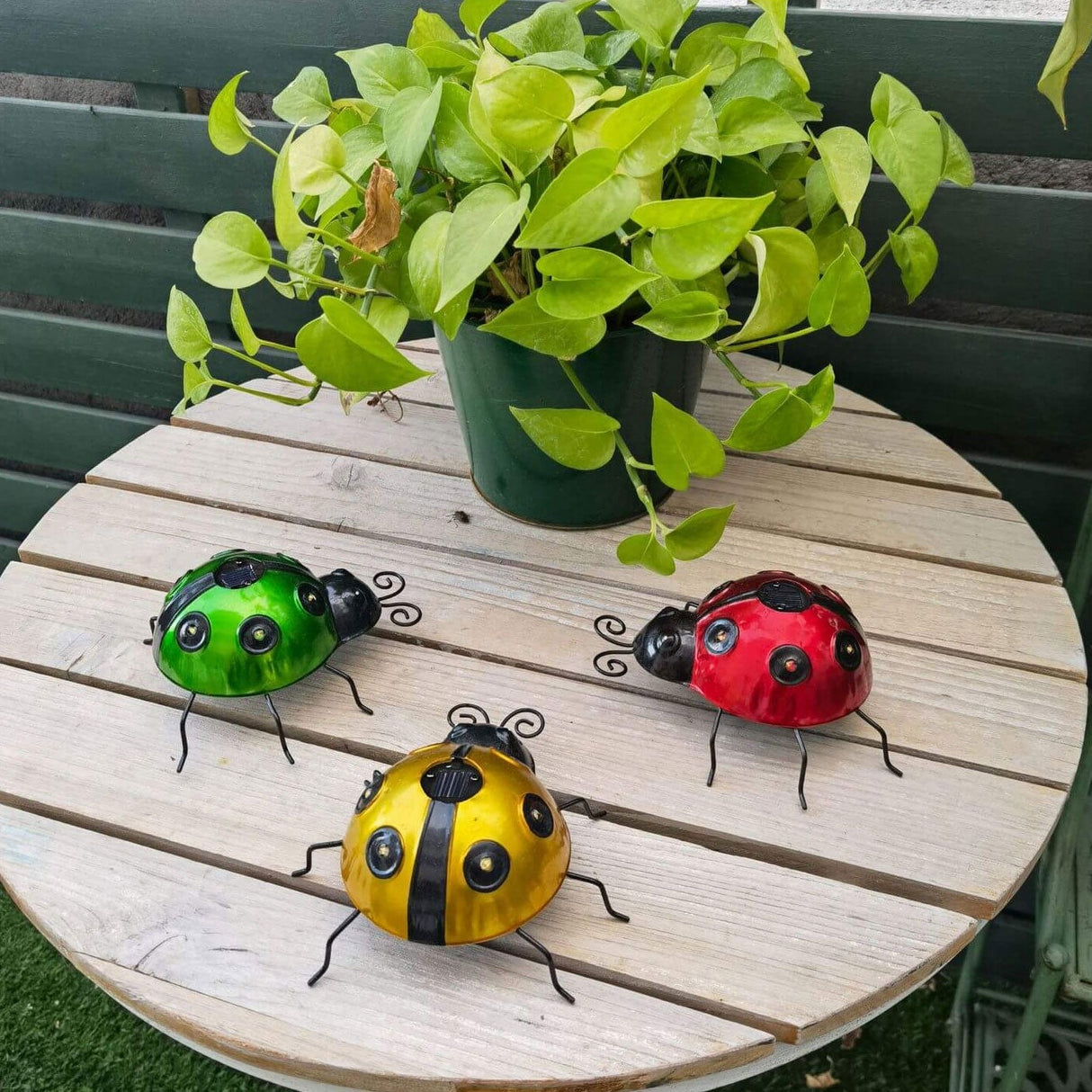 SolarBug LED Gartenleuchte | Marienkäfer Design | Solarbetrieben | Dekorative Rasenbeleuchtung