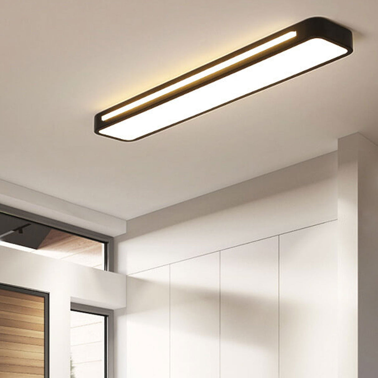 LumiStream Nordic Minimalist LED Deckenleuchte | Modernes Design | Energieeffizient | Flush Mount | Perfekt für Zuhause