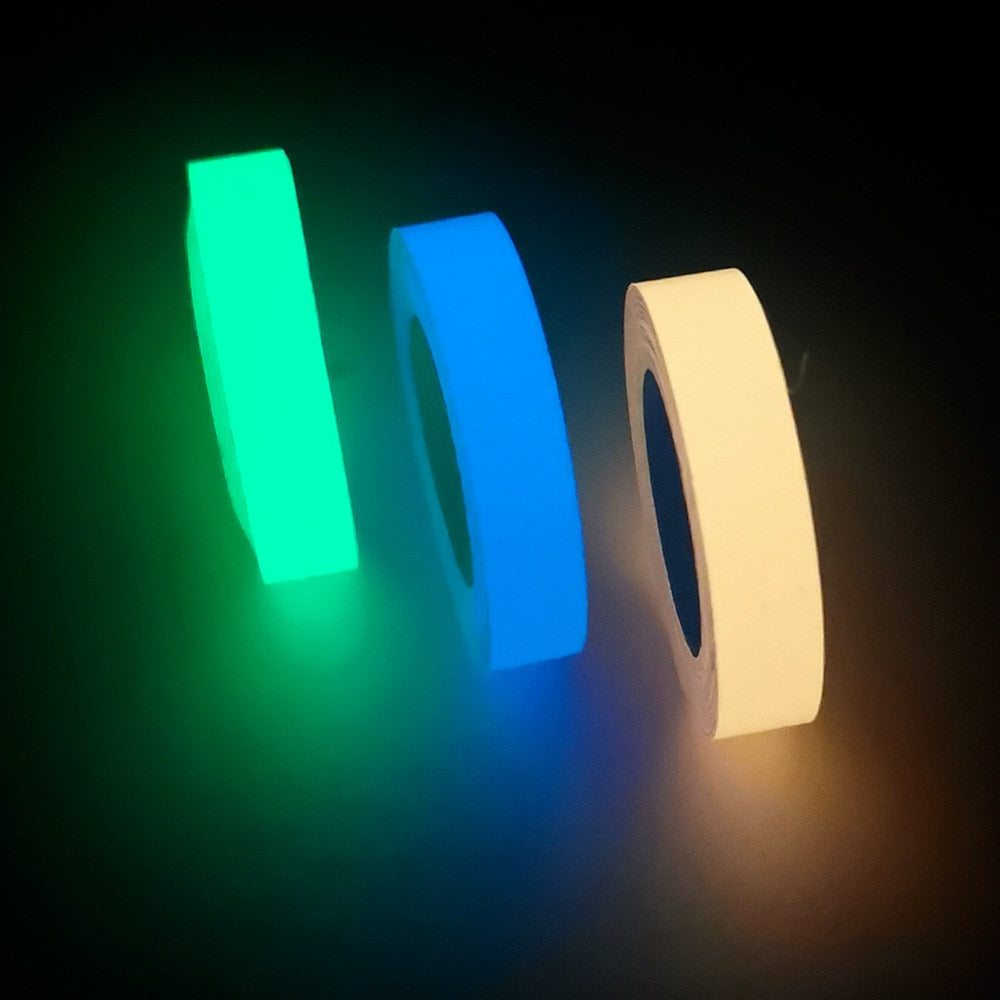 GlowPro Luminous Klebeband | Selbstklebend | Leuchtend im Dunkeln | Sicherheits- & Dekoband