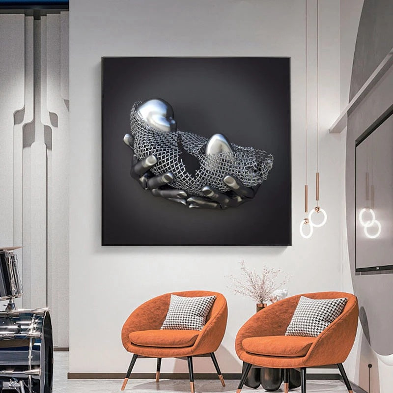 CradleCharm Babywiege Leinwanddruck | Zeitlose Wandkunst | Elegante Dekoration für das Kinderzimmer