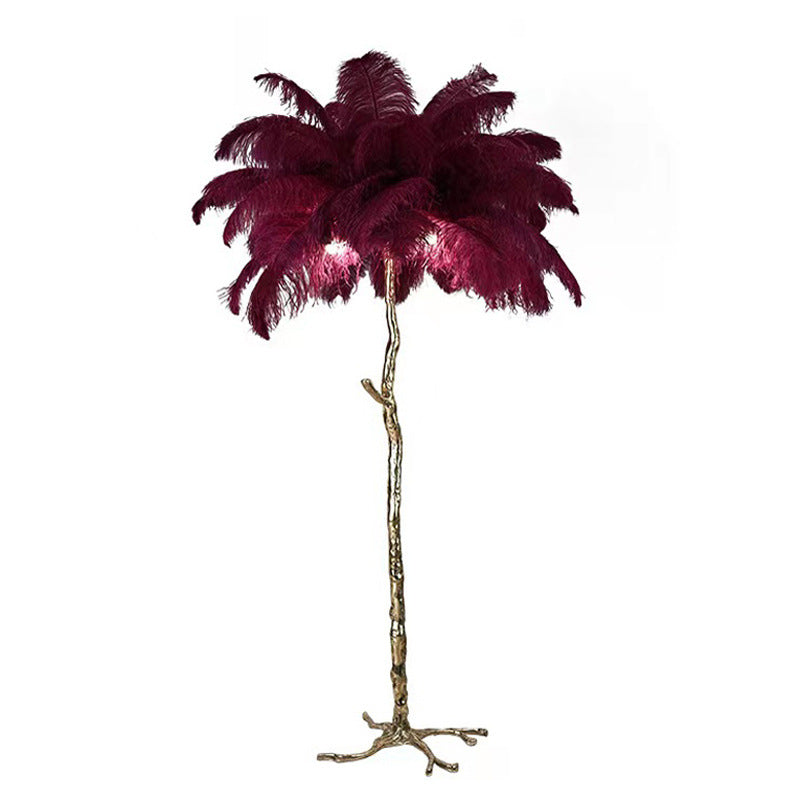 FeatherLuxe Elegante Federlampe | Modernes Design | Deko für Zuhause | Verschiedene Größen