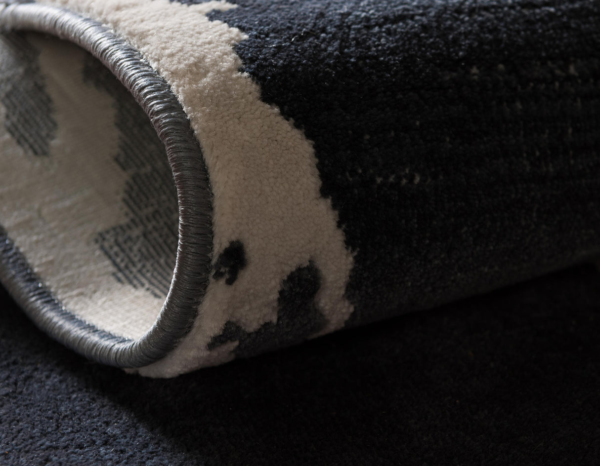 Rautanova Moderner Teppich mit verblasstem Rautenmuster | Weich & Strapazierfähig | Perfekt für Wohnzimmer & Schlafzimmer