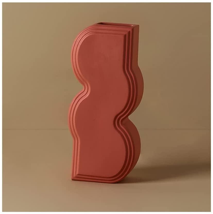 CeramiCasa Design Keramik Vase | Dekorative Akzentvase im Hausstil | Modernes Wohnaccessoire in Verschiedenen Farben