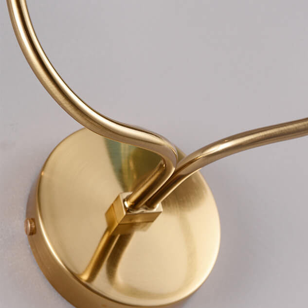 AstraGlas | Glas-Eisen Wandleuchte | 1- oder 2-flammig | Cognac & Hellblau