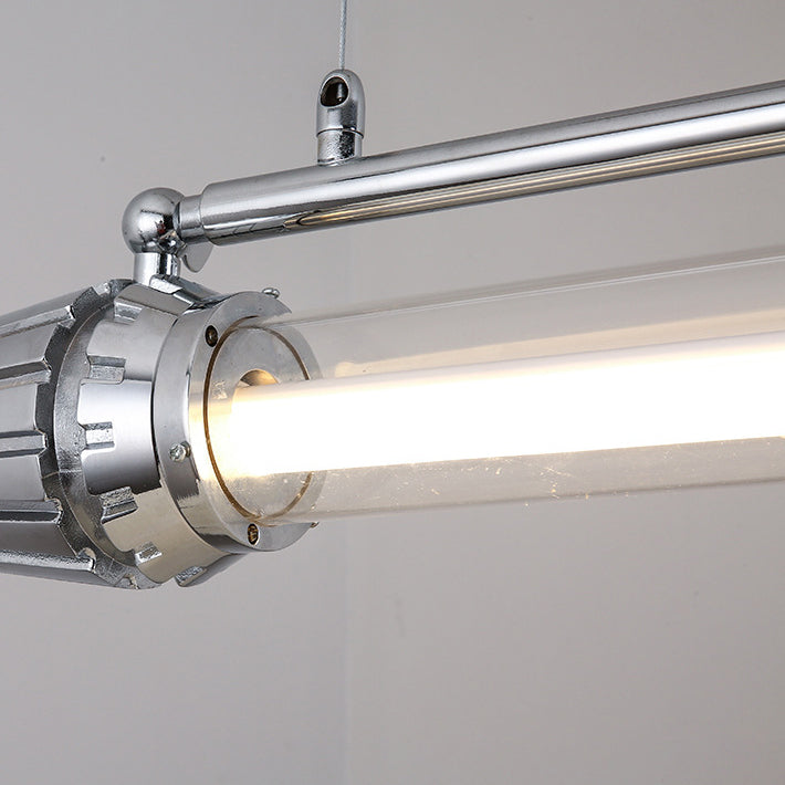 IllustraLine Industrial LED Hängeleuchte | Aluminium-Acryl Design | Esszimmerlampe | Warmweiß & Neutralweiß | Modern & Stilvoll