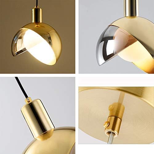 GoldVibe Pendelleuchte aus Goldglas | Modernes Design | Dimmbar | Elegante Beleuchtung für Wohnzimmer & Esszimmer