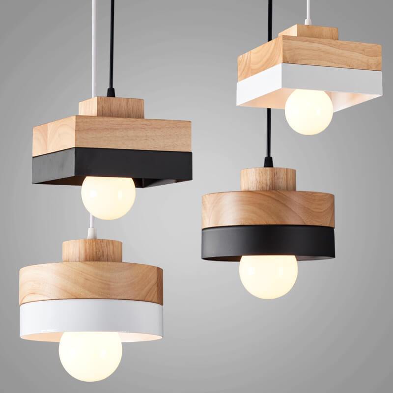 Skyform Minimalistische Pendelleuchte | Runde und Quadratische Optionen | Modernes LED-Design | Elegante Beleuchtung für Zuhause