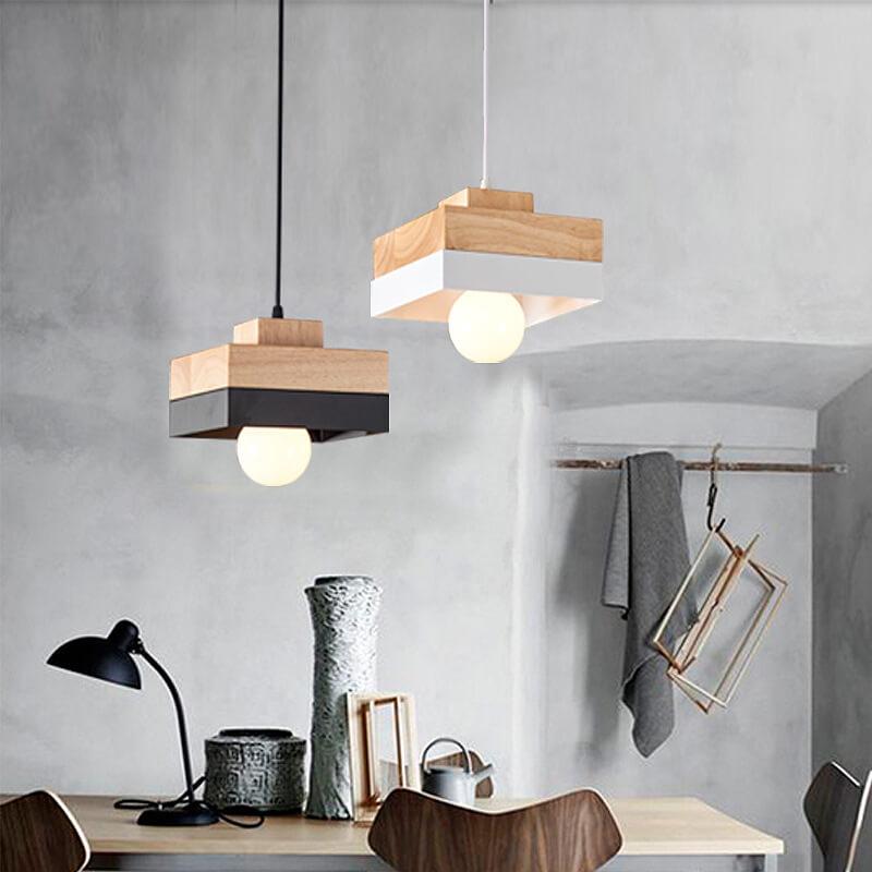 Skyform Minimalistische Pendelleuchte | Runde und Quadratische Optionen | Modernes LED-Design | Elegante Beleuchtung für Zuhause