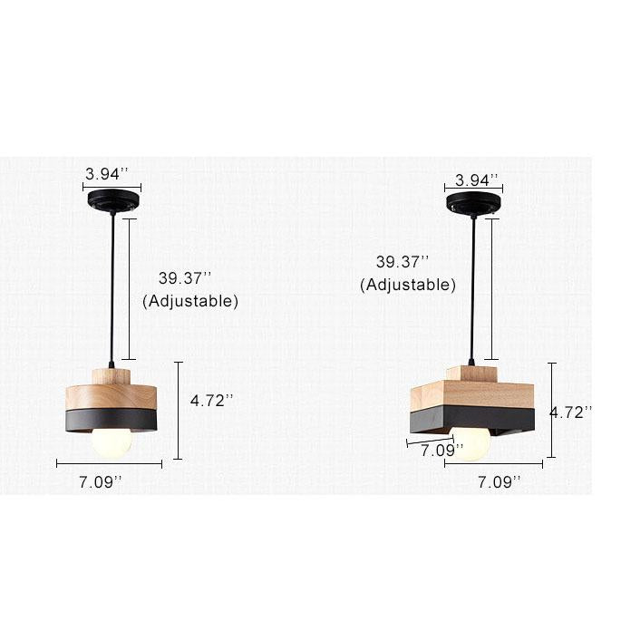 Skyform Minimalistische Pendelleuchte | Runde und Quadratische Optionen | Modernes LED-Design | Elegante Beleuchtung für Zuhause