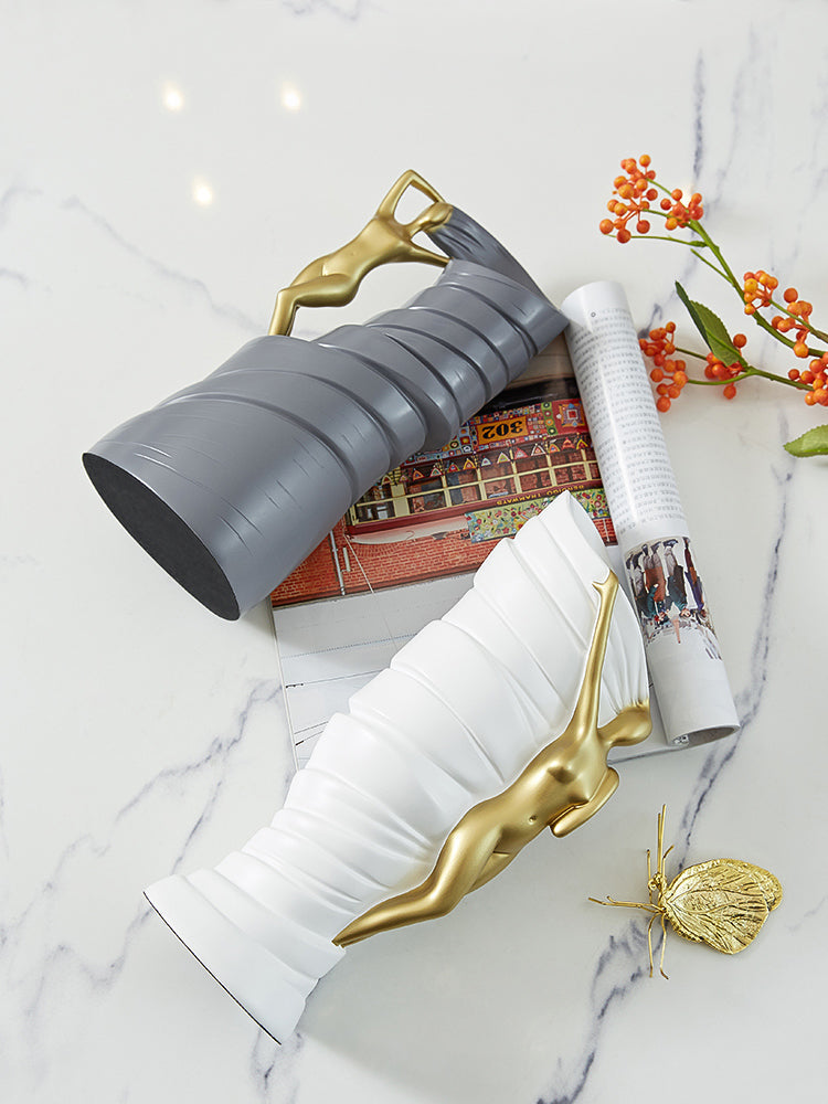 TwistElegance Moderne Kunst-Vase | Dekoratives Highlight | Skulpturales Design für Zuhause