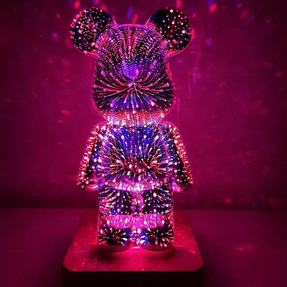LumiBear Nachttischlampe | Teddy Bear Design | Stimmungslicht für Schlafzimmer & Kinderzimmer | Kabellos & Dekorativ