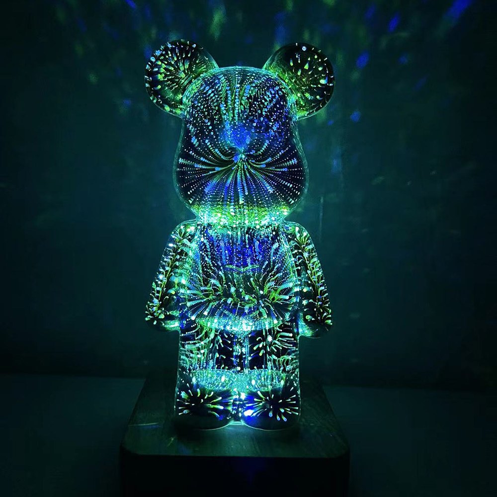 LumiBear Nachttischlampe | Teddy Bear Design | Stimmungslicht für Schlafzimmer & Kinderzimmer | Kabellos & Dekorativ