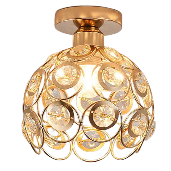 OrnaLux Goldene Luxus Ball Deckenleuchte | Exklusive LED-Beleuchtung | Modern | Elegante Flurbeleuchtung