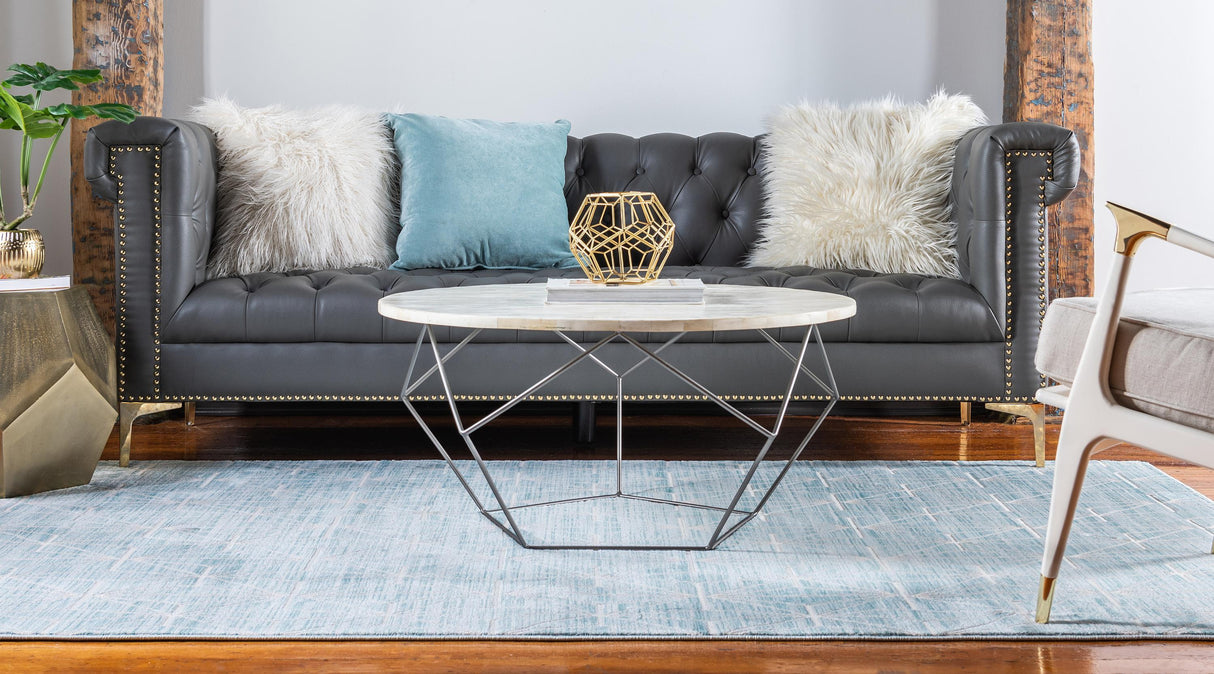 AaroLoom Moderner Geometrischer Teppich | Große Teppiche | Weich & Pflegeleicht | Stilvolle Dekoration für Zuhause