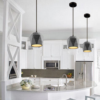 Cemantica Geometrische Pendelleuchte | Industrial Design | Betonoptik | Minimalistische Beleuchtung