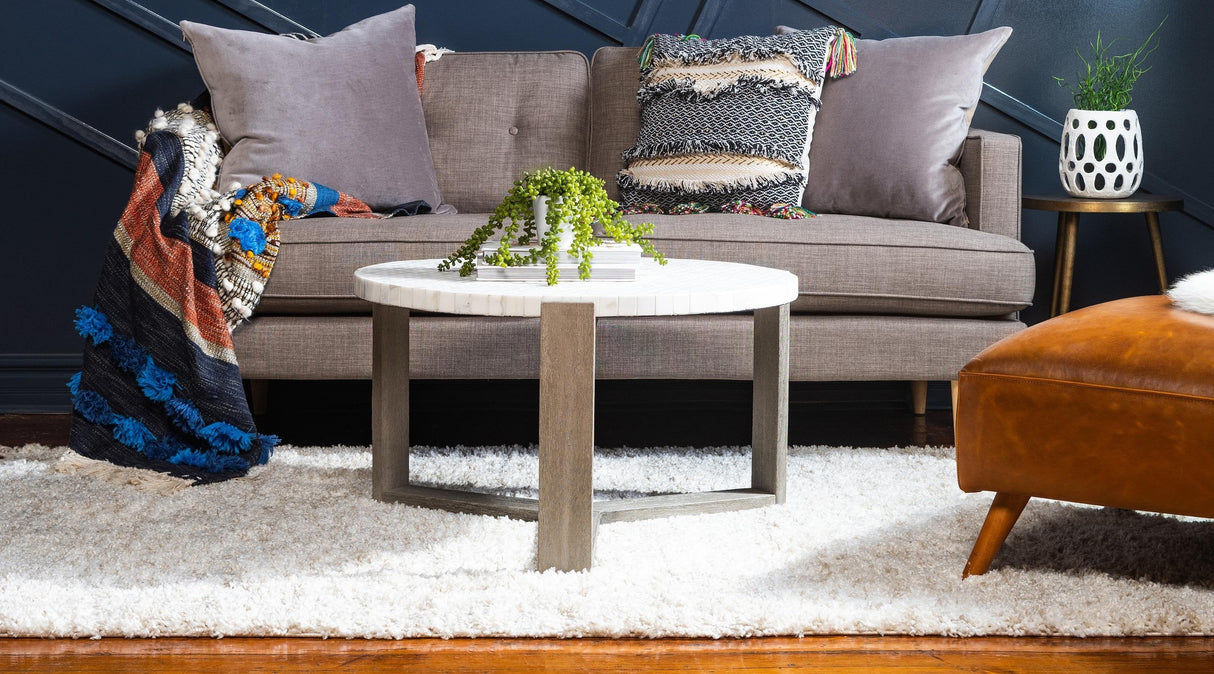 Marlea Hochflor Teppich mit Meliertem Design | Weich & Gemütlich | Perfekt für Wohnzimmer & Schlafzimmer