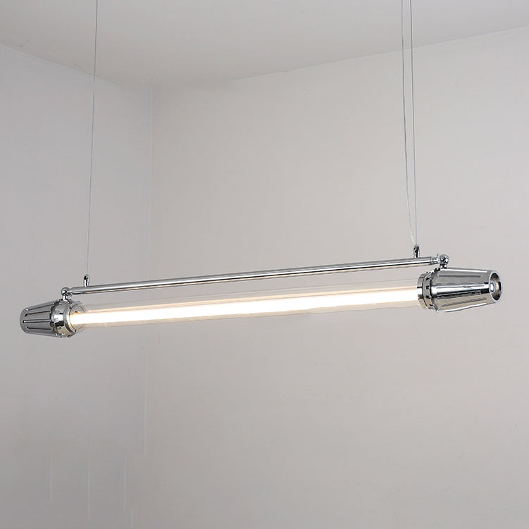 IllustraLine Industrial LED Hängeleuchte | Aluminium-Acryl Design | Esszimmerlampe | Warmweiß & Neutralweiß | Modern & Stilvoll