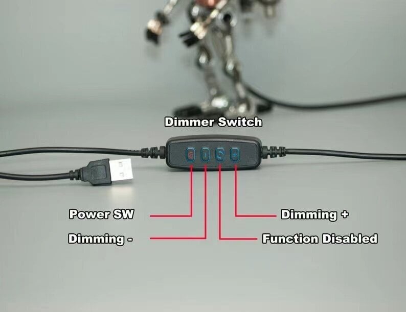 RoboShine Vintage Metall-Roboter-Schreibtischlampe | Retro Mikrofon Design | Dekorative LED Lampe für Zuhause und Büro
