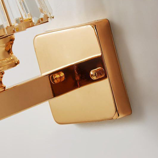 RadiantVell Wandlampe im modernen Minimalismus | Ovaler Kristall-Zylinder | 1 Licht | Elegantes Design für Schlafzimmer & Wohnzimmer