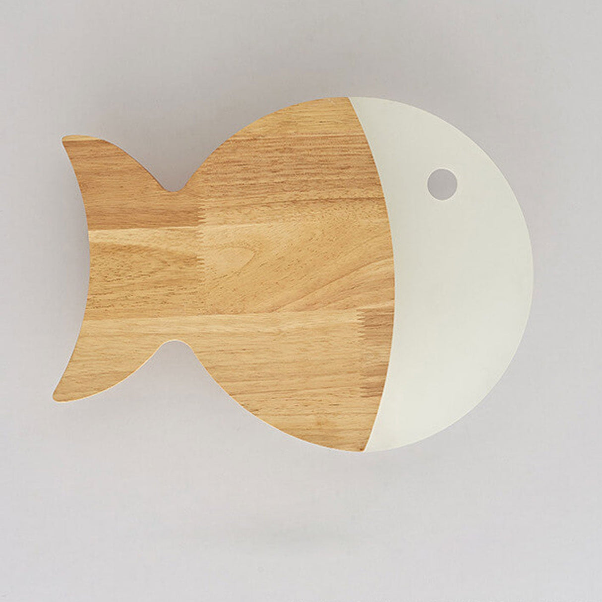 Fynnora Nordic Wandlampe | Eiche & Acryl | Minimalistisches Fisch-Design | LED Beleuchtung