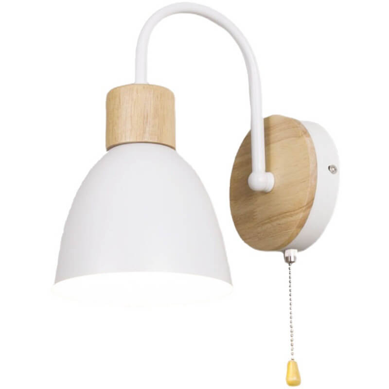 ZippaLite Nordic Wandlampe | 1-flammig | Zugschnurschalter | Macaron-Farben | Minimalistisches Design