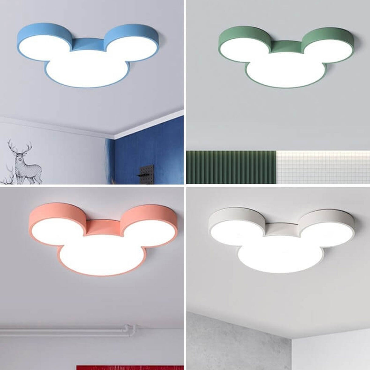 PlayGlow LED Deckenleuchte | Cartoon-Design | Schlanke Form | Kinderzimmer-Lampe