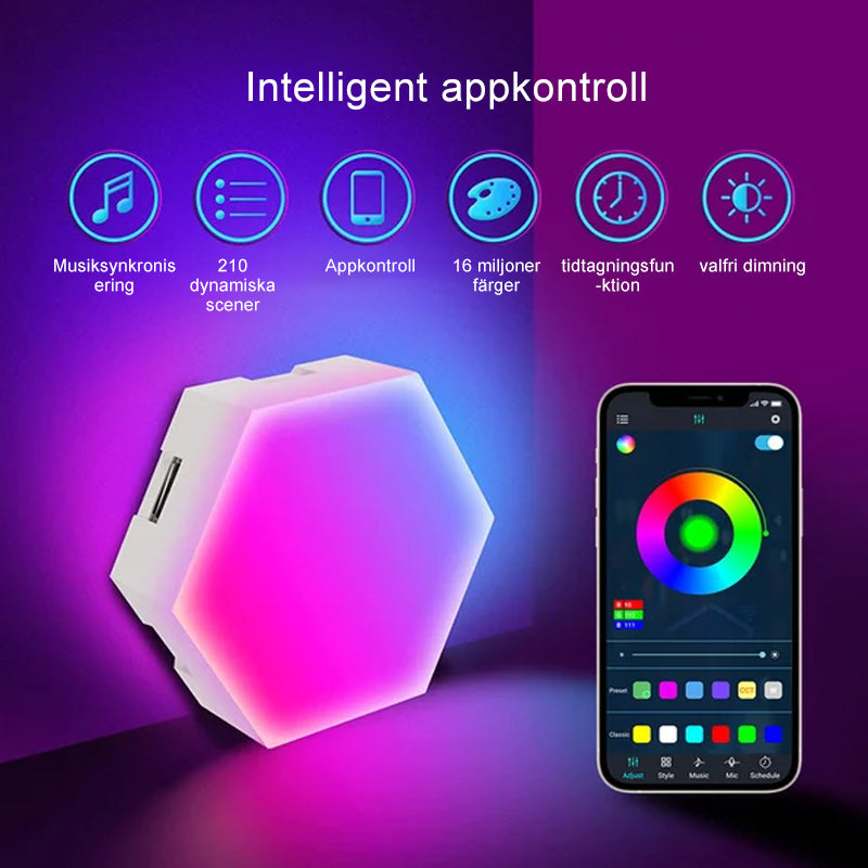 QuantumLight DIY Modul-Nachtlampe | Individuelles LED-Lichtdesign | Energiesparende Stimmungsleuchte