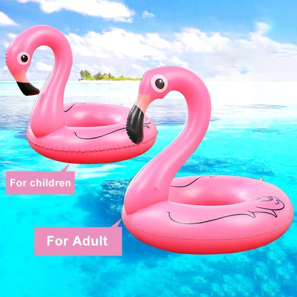 FloatEase Flamingo Pool-Schwimmring | Aufblasbarer XXL Schwimmreifen | Sommer-Pool-Spielzeug | Party-Deko