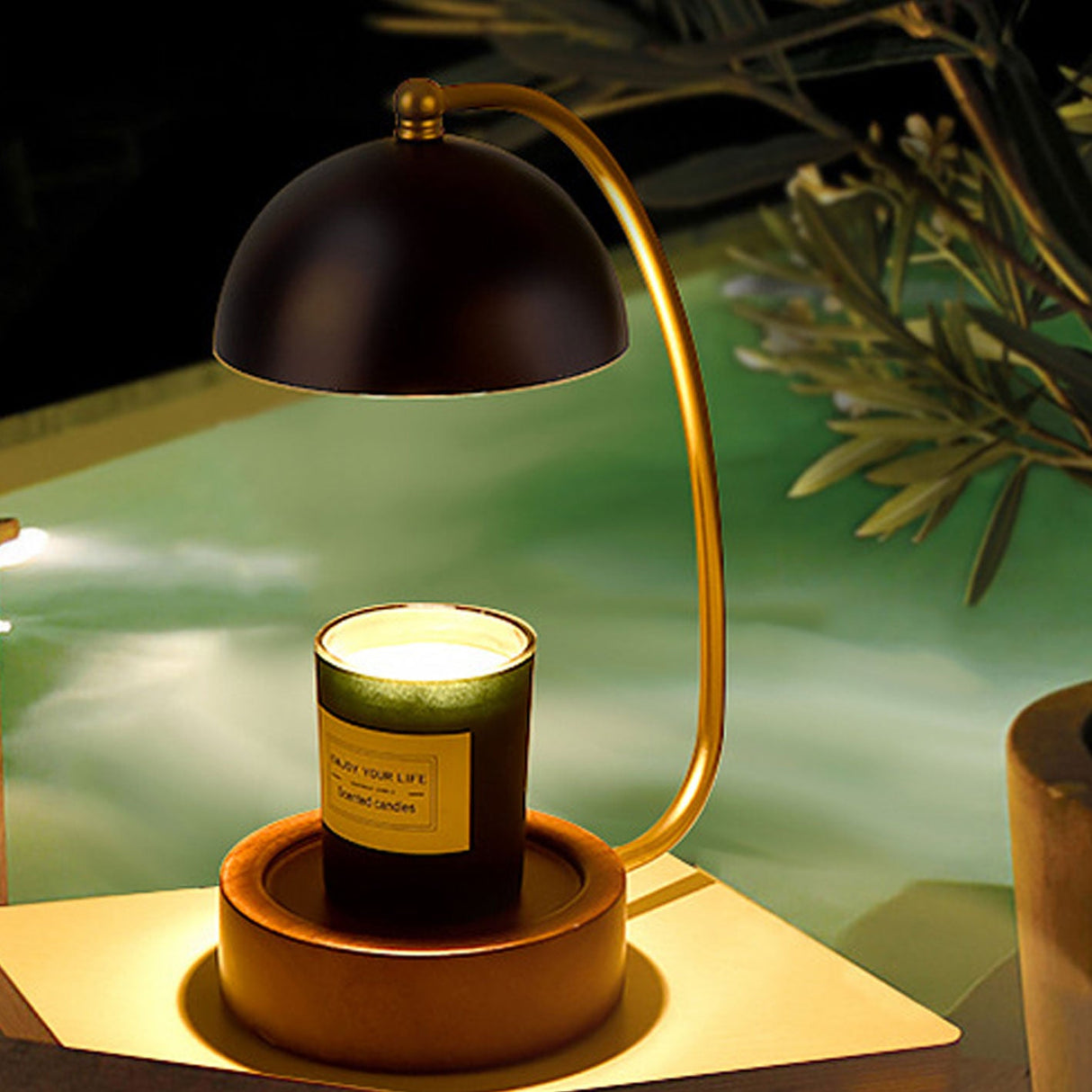 Lumivine Arto LED Tischlampe | Japanisches Design | Dimmbare Wachsoptik | Kreative Beleuchtung